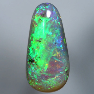 SOLID CRYSTAL OPAL Brilliant rolling flash of orange to green to purple SEE VIDEO